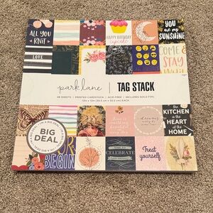 Park Lane Colorful Tag Stack with Gold Accents